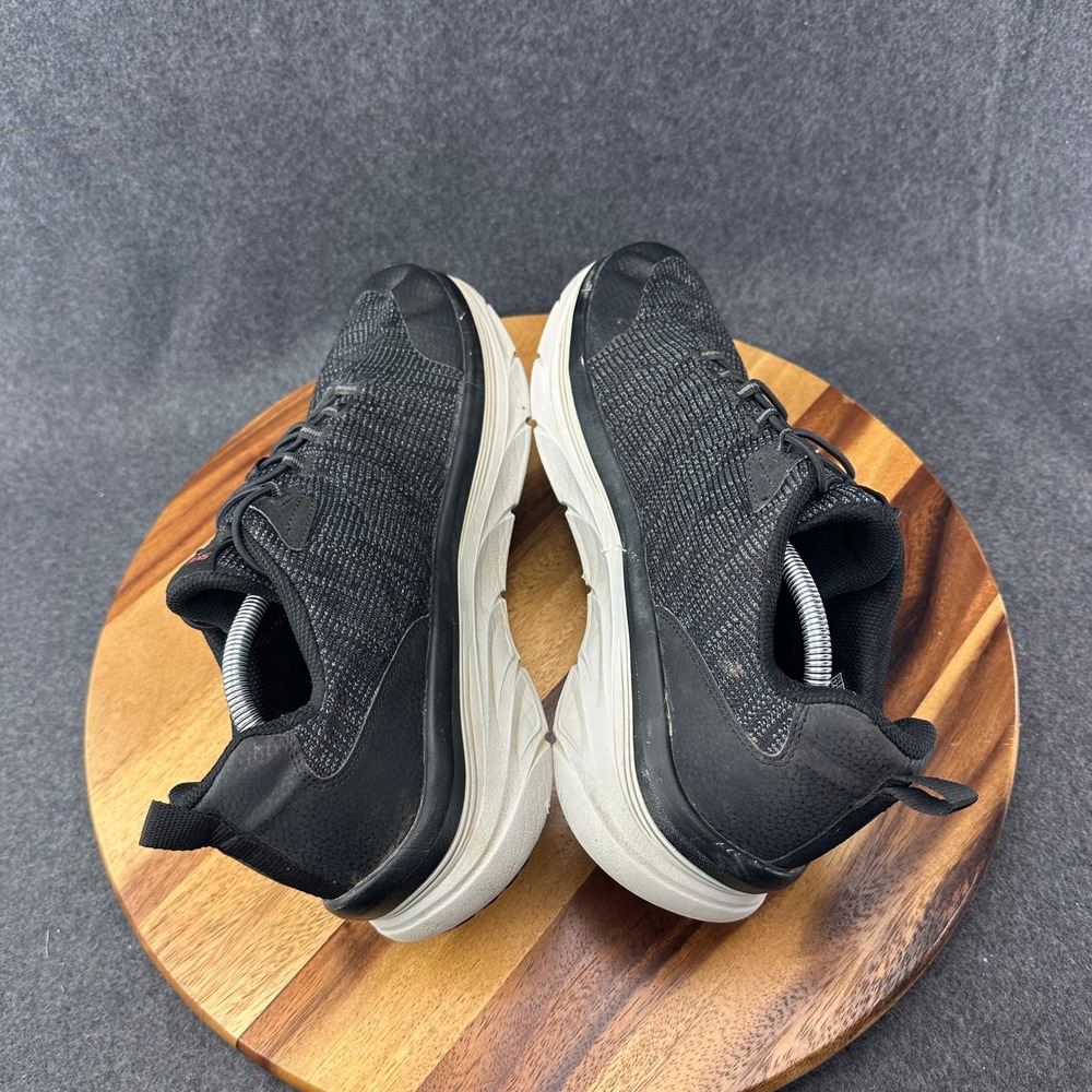 Skechers Shoes Men's 12 Extra Wide D'Lux Walker Sneakers Black Lace Up 232045WW - Picture 9 of 12